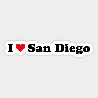 I Love San Diego Sticker